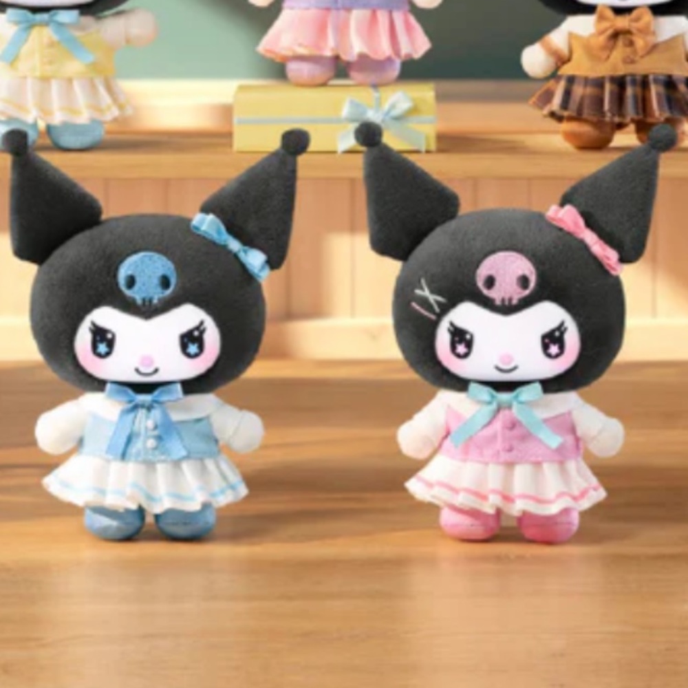 MINISO KUROMI School Life Bundle! - Aqua and Pink White